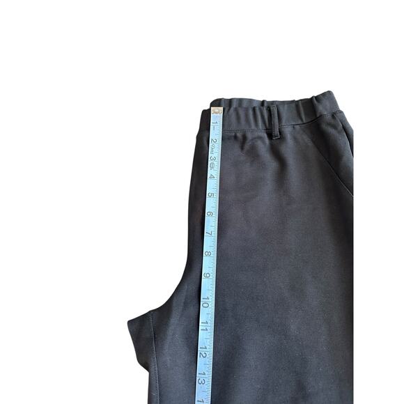 Quince Black Basic Office Work Ultra-Stretch Ponte Straight Leg Pants Large - Picture 11 of 13